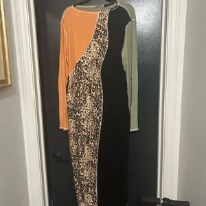 Stylish Multicolor Patchwork Dress